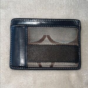 Coach Signature Slim ID Card Holder